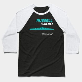 Woooo - George Russell F1 Radio Baseball T-Shirt